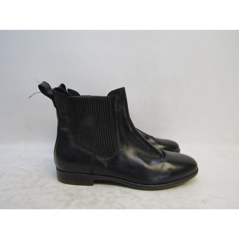 UGG Womens Size 7 M Black Leather Chelsea Ankle Fashion Boots Bootie - Picture 3 of 11